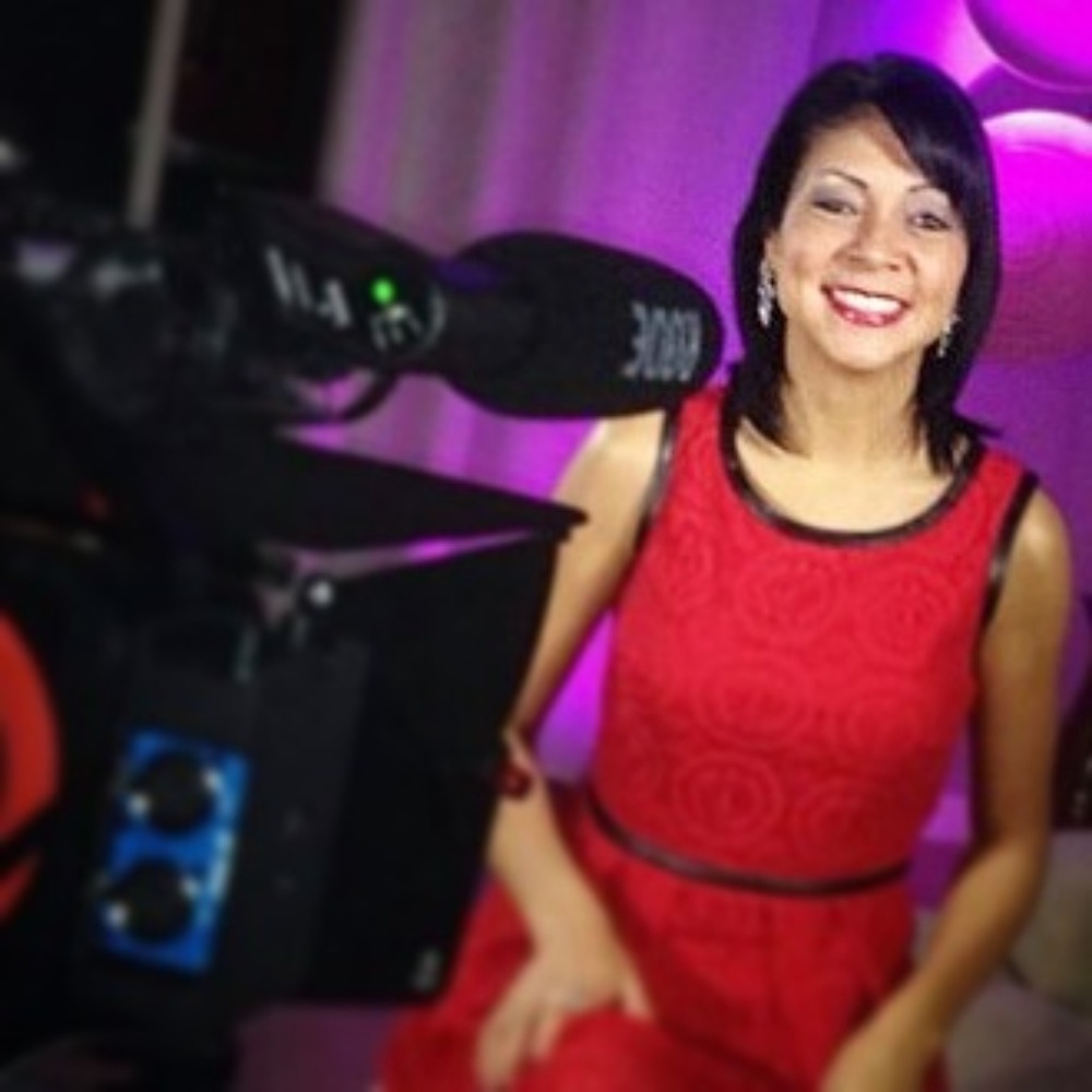 Red lace dress